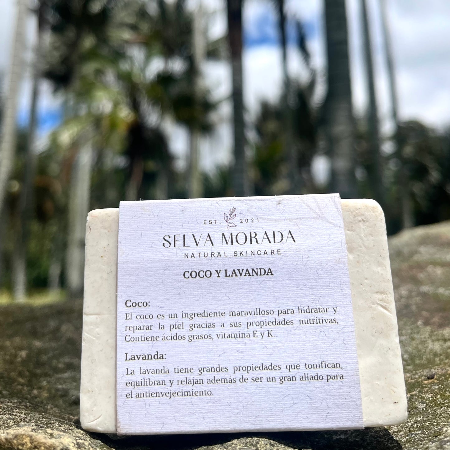 Jabón artesanal Coco Lavanda