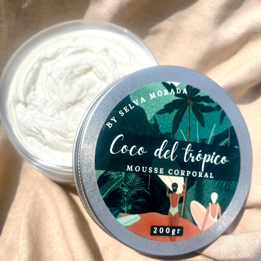 Mantequilla Corporal Hidratante Coco del trópico.