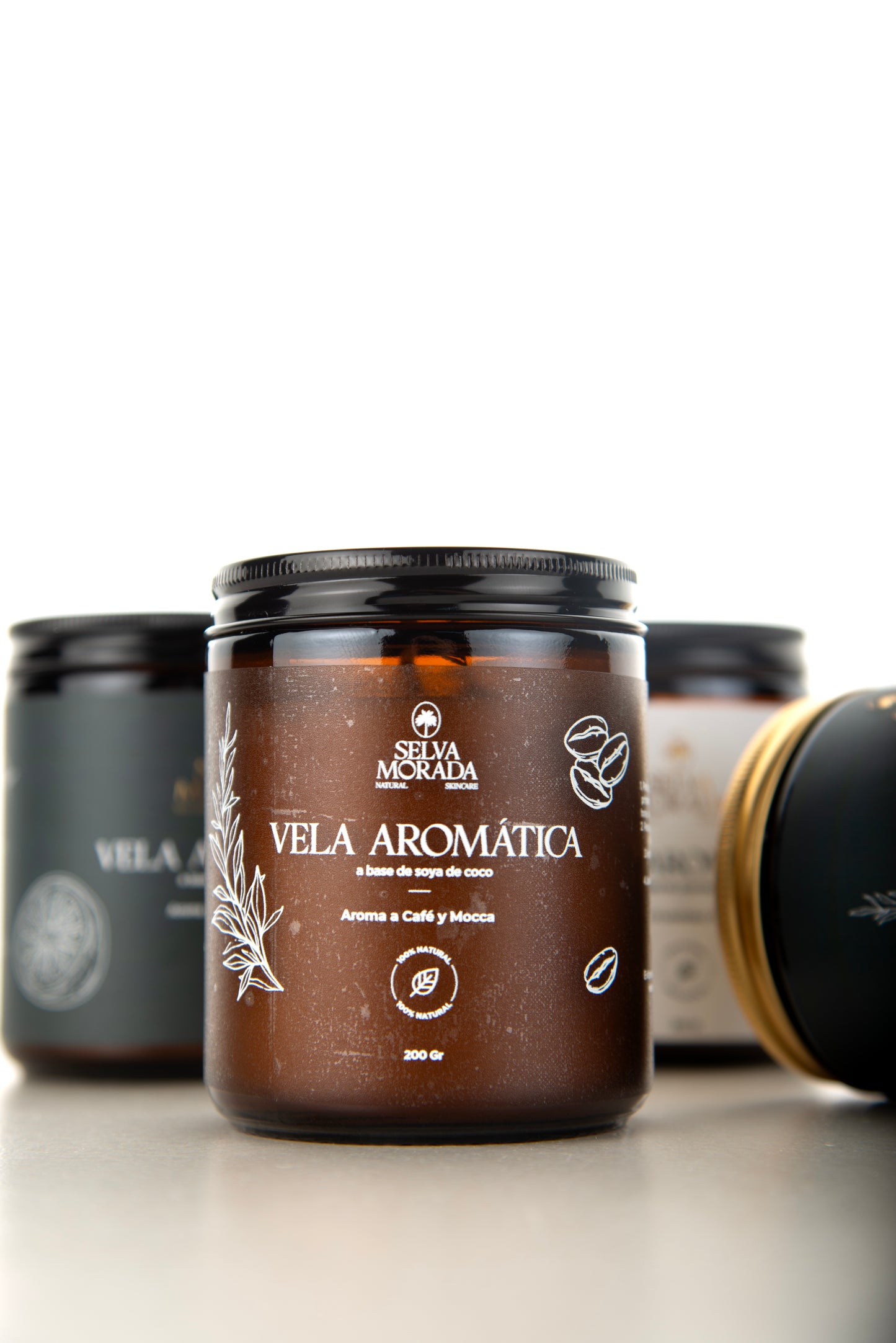 Vela aromática mocca